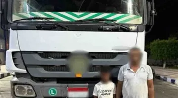 بعد تداول الفيديو.. الطفل الذي قاد «النقل الثقيل» ووالده في انتظار العقوبة