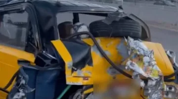 إلقاء القبض على سائق الشاحنة المسؤول عن تدمير سيارة تاكسي في الإسكندرية