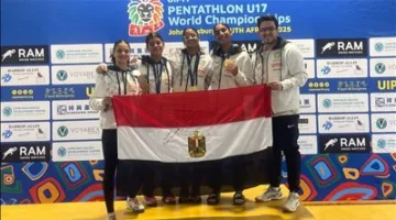 مصر تتوج بالذهبيتين في المنافسات الفردية والفرق ببطولة العالم تحت 17 سنة للخماسي الحديث في جنوب أفريقيا