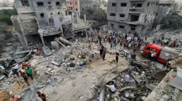 استشهاد 16 فلسطينيًا جراء غارات الاحتلال الإسرائيلي على غزة