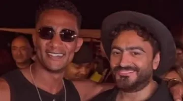 لقاء محمد رمضان وتامر حسني في الساحل الشمالي