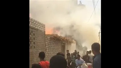 حرائق غير مفسرة تندلع في منازل قرية برخيل بسوهاج ولا تفسير متاح حتى اللحظة