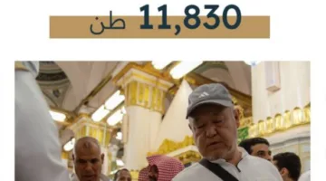 (11,830) طنًا من مياه زمزم لتلبية احتياجات ضيوف الرحمن في المسجد النبوي