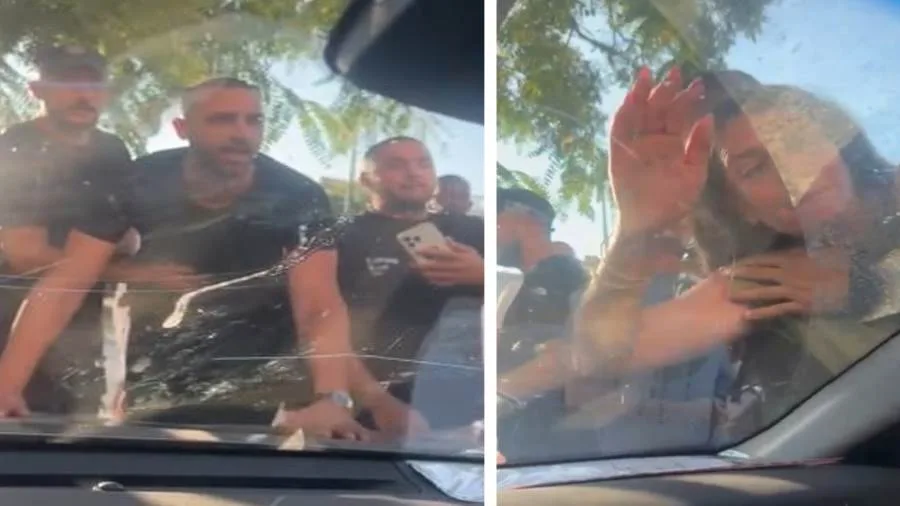 مستوطنون يهاجمون النائب عودة أثناء تظاهرة مناهضة للحرب على غزة