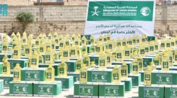 سلمان للإغاثة يقدم (569) سلة غذائية في منطقة الكورة