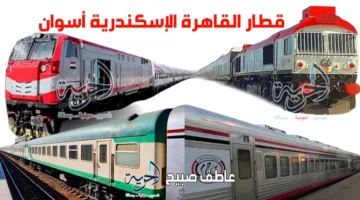 جداول وتوقيتات قطارات القاهرة والإسكندرية اليوم الأحد، بما في ذلك القطارات المكيفة والروسية.