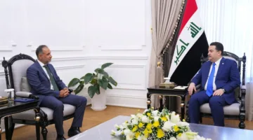 السوداني يتباحث مع السفير البريطاني حول تعزيز العلاقات وإيقاف الاعتداءات على غزة.