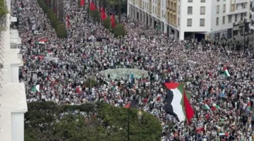 المغرب.. عشرات الآلاف يتظاهرون احتجاجاً على الحصار الإسرائيلي في غزة