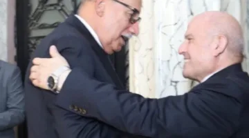 المستشار محمد الشناوي يبارك لرئيس محكمة النقض بمناسبة توليه المنصب الجديد.. صور