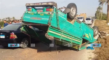 مقتل وإصابة 3 أفراد في حاث مرور بالعياط