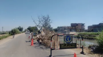 محافظ كفر الشيخ يطلب إجراء عاجل لإصلاح الانهيار الجزئي في طريق دسوق/بسيون