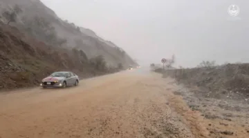 أمطار شديدة تضرب منطقة جازان