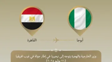 وزير الخارجية يبدأ جولة في غرب إفريقيا بزيارة نيجيريا
