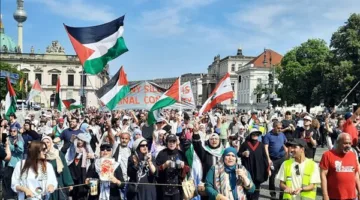 اللجنة الوطنية الفلسطينية الموحدة تنظم احتجاجاً كبيراً تحت عنوان “لن ننكر حقوق غزة”