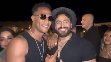 محمد رمضان يدهش تامر حسني خلال حفل إطلاق ألبومه الجديد “لينا معاد”