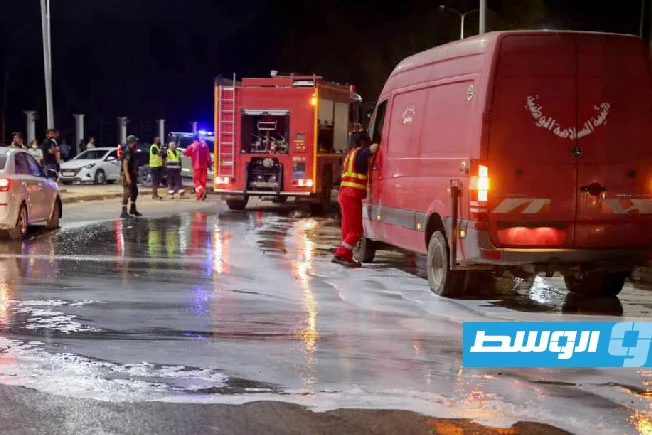 اندلاع حريق في أبو سليم نتيجة تخزين غير سليم للألعاب النارية اندلاع حريق في أبو سليم نتيجة تخزين غير سليم للألعاب النارية
