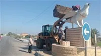 حمامة تل الكبير: قصة تمثال لطائر أبيض يثير الجدل في الإسماعيلية وتدخل المحافظ