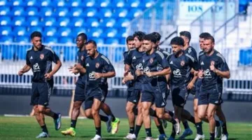 تدريب خفيف للاعبي الأهلي في فندق الإقامة قبل المباراة الودية ضد الملعب التونسي اليوم.