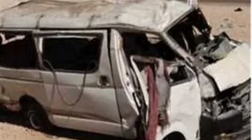 تفاصيل حادث انقلاب ميكروباص في طريق أبو غصون بمرسى علم يؤدي إلى إصابة 5 أشخاص