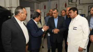 وزير الدولة للإنتاج الحربي يزور المركز الطبي المتخصص المرتبط بالوزارة