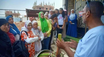 “منتدى الطفل” يقوم بزيارة قرية القراموص المنتجة للبردي في أبوكبير لتعزيز السياحة في الشرقية