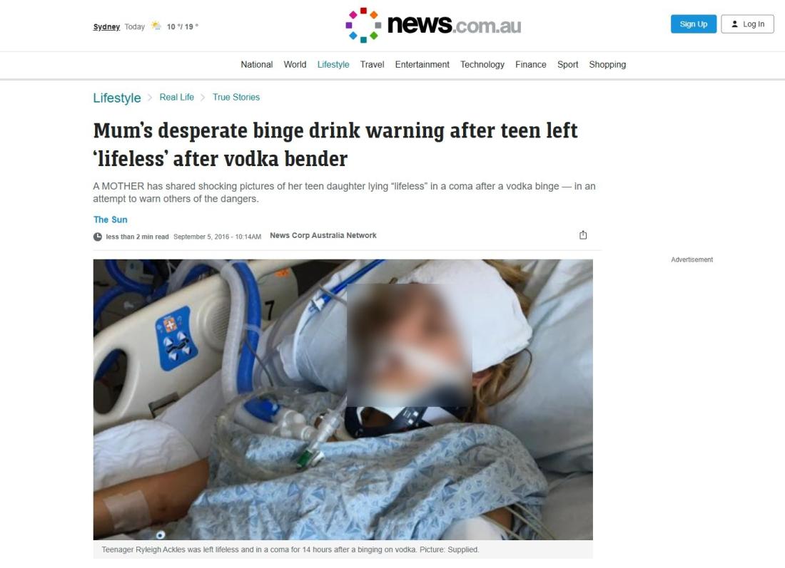صورة ملتقطة من الشاشة بتاريخ 21 تموز/يوليو 2025 عن موقع news.com.au