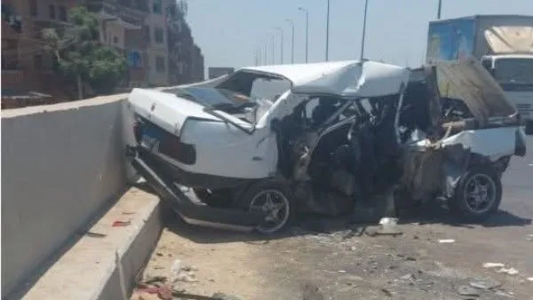 قائمة بأسماء الضحايا والمصابين في حادث تصادم سيارتين بكفر شكر