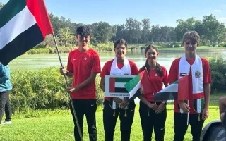 منتخب الإمارات يُحقق ميداليتين فضيتين في بطولة العالم لمدارس الغولف الأولمبية