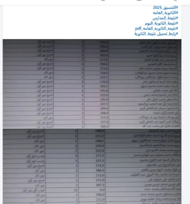 عاجل | تاريخ إعلان نتائج أوائل الثانوية العامة 2025.. هل هناك تسريبات بصيغة PDF؟ عاجل | تاريخ إعلان نتائج أوائل الثانوية العامة 2025.. هل هناك تسريبات بصيغة PDF؟