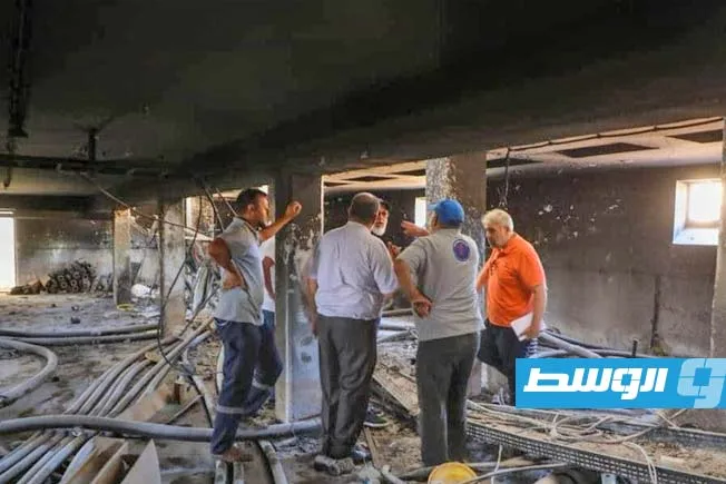 بدء تنظيف محطة الكهرباء في المرج استعدادًا لاستئناف تشغيلها