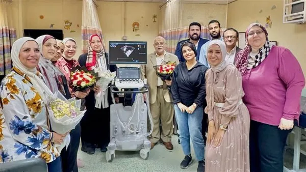 مؤسسة “وفاءً لمصر” تقدم أحدث جهاز إيكو لقلب الأطفال لمستشفيات جامعة عين شمس.