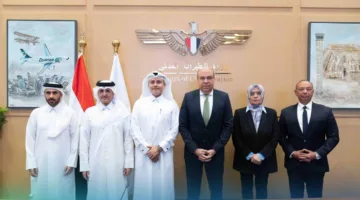 الهيئة العامة للطيران المدني تعلن بدء المرحلة الثانية من المبادرة القطرية لتقليل مدة الرحلات الجوية في الأجواء المصرية.
