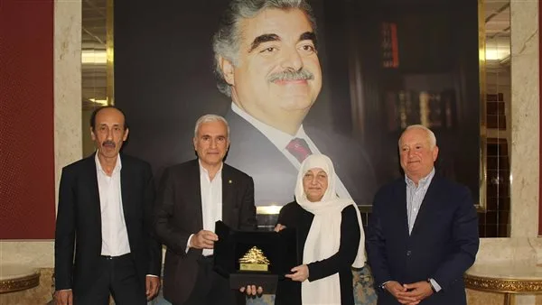 بهية الحريري استقبلت بسام رومانوس، رئيس اتحاد بلديات جزين، ونائبه جان نخلة، بحضور ناصر حمود.
