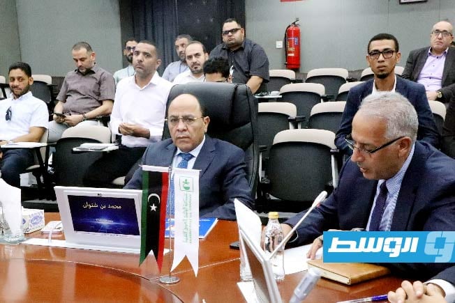 جانب من اجتماع مؤسسة النفط وشركة أجوكو، الثلاثاء 22 يوليو 2025 (شركة أجوكو)