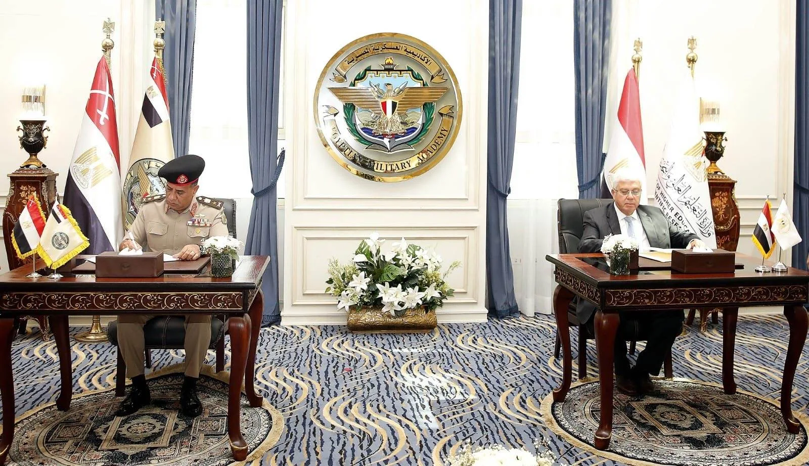 الأكاديمية العسكرية المصرية تبرم اتفاقية تعاون مع صندوق دعم المبتكرين والموهوبين في وزارة التعليم العالي والبحث العلمي الأكاديمية العسكرية المصرية تبرم اتفاقية تعاون مع صندوق دعم المبتكرين والموهوبين في وزارة التعليم العالي والبحث العلمي