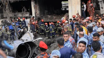 زيادة عدد ضحايا سقوط طائرة عسكرية في بنجلاديش إلى 27 شخصًا
