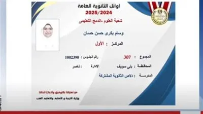 الحاصلة على المركز الأول في قسم العلوم بالثانوية العامة دمج: أطمح أن أكون طبيبة عيون لأساهم في تحسين حياة الناس. الحاصلة على المركز الأول في قسم العلوم بالثانوية العامة دمج: أطمح أن أكون طبيبة عيون لأساهم في تحسين حياة الناس.
