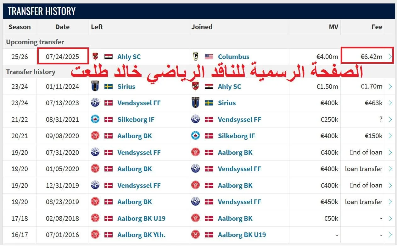 خالد طلعت يُعلن عن مفاجأة حول وسام أبو علي.. التفاصيل كاملة