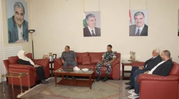 بهية الحريري استضافت العميد أحمد أبو ضاهر والعقيد وسام باز