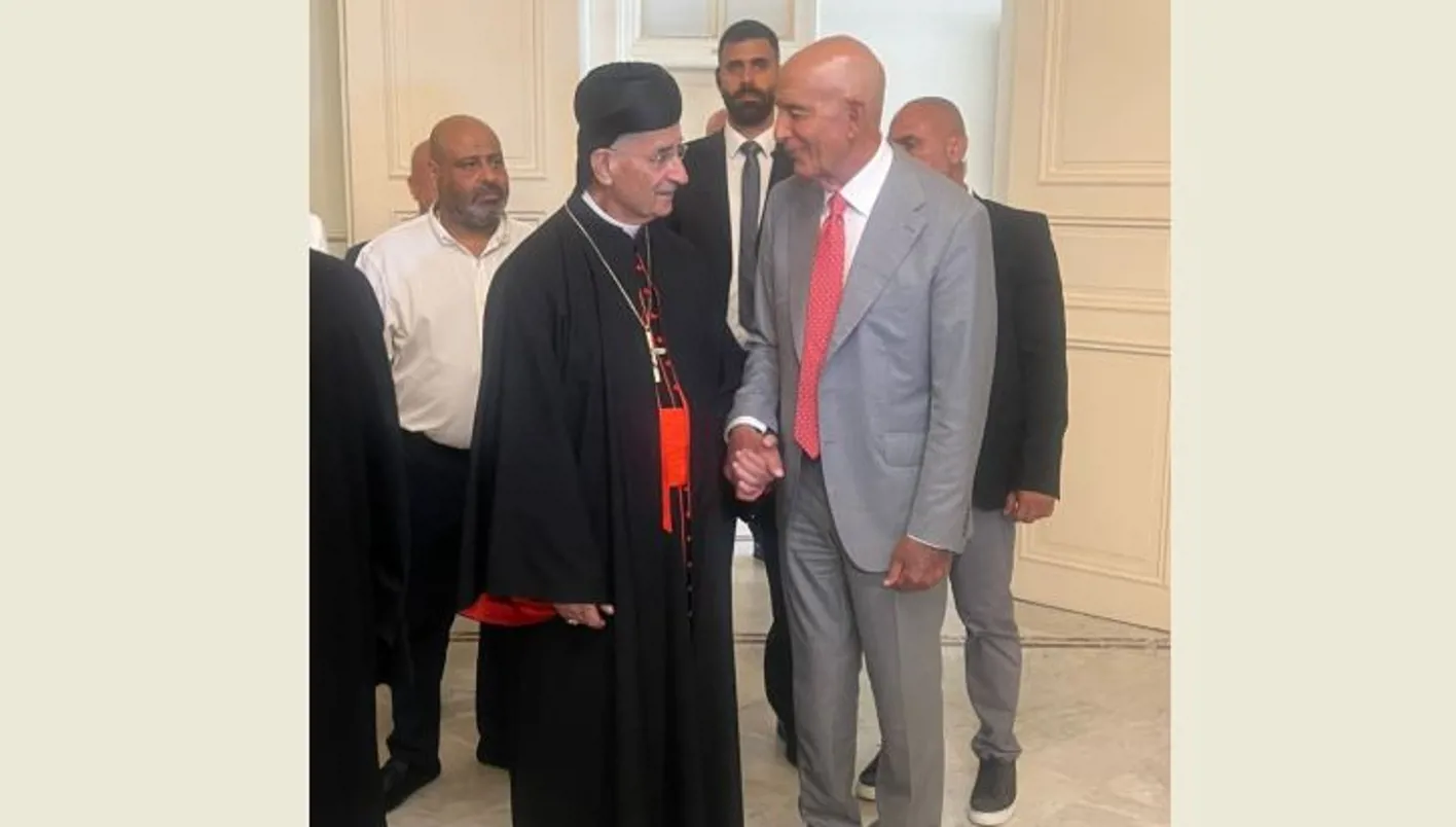 برّاك يواصل زياراته للمسؤولين في لبنان… اجتماع مع الراعي. برّاك يواصل زياراته للمسؤولين في لبنان… اجتماع مع الراعي.