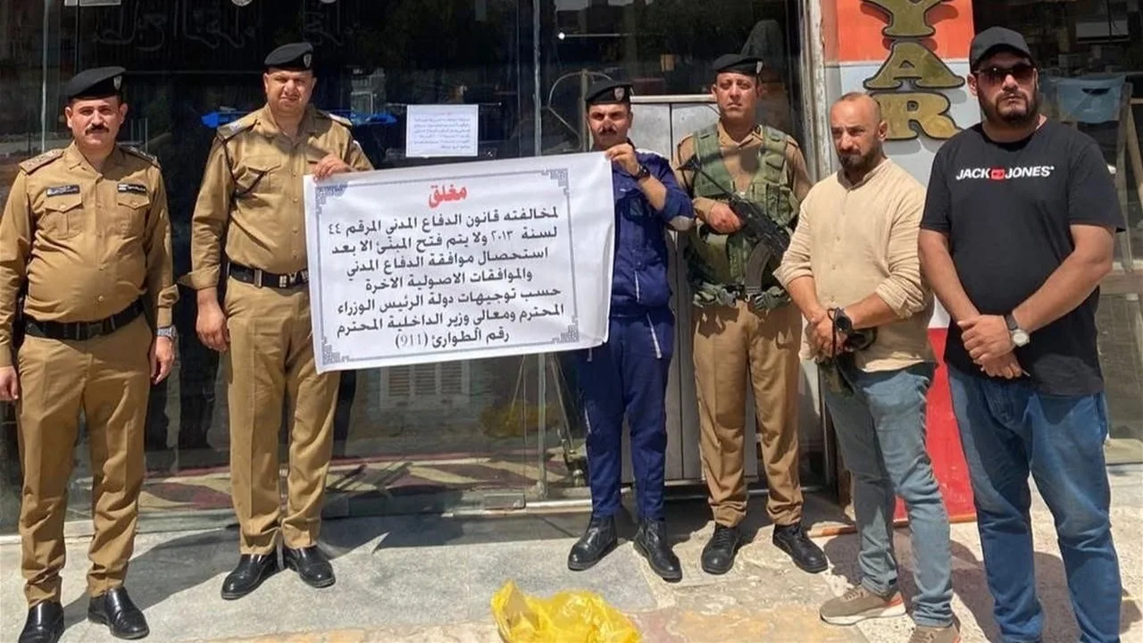 شرطة الرصافة تنفذ حملة شاملة لإغلاق المباني غير القانونية لمواجهة الإهمال ومخاطر السلامة. شرطة الرصافة تنفذ حملة شاملة لإغلاق المباني غير القانونية لمواجهة الإهمال ومخاطر السلامة.