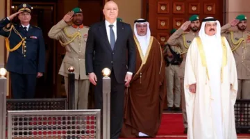 الملك البحريني يجتمع مع الرئيس اللبناني