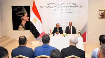 وزير الخارجية يجتمع مع أفراد الجالية المصرية في بوركينا فاسو
