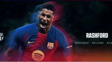 برشلونة يتعاقد مع المهاجم الإنجليزي راشفورد لمدة موسم واحد.