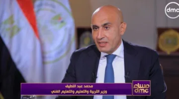عبد اللطيف: لدينا 60 ألف مؤسسة تعليمية متنوعة.. وأنشأنا 98 ألف فصل لمواجهة الكثافة الطلابية.