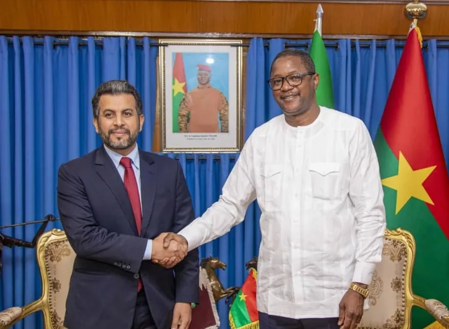 وزير الخارجية في بوركينا فاسو يلتقي بالقائم بالأعمال القطري وزير الخارجية في بوركينا فاسو يلتقي بالقائم بالأعمال القطري