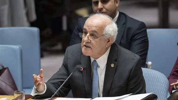 ممثل فلسطين في الأمم المتحدة: الولايات المتحدة قادرة على فرض وقف إطلاق النار خلال 24 ساعة ممثل فلسطين في الأمم المتحدة: الولايات المتحدة قادرة على فرض وقف إطلاق النار خلال 24 ساعة