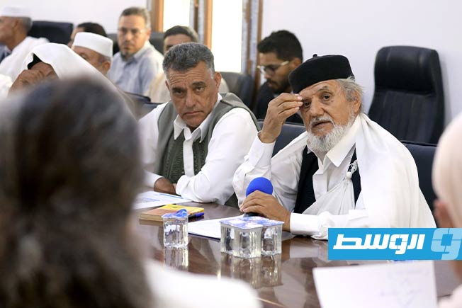 جانب من اجتماع ممثلين عن ترهونة مع نائبة المبعوثة الأممية ستيفاني خوري، الأربعاء 23 يوليو 2025 (البعثة الأممية)