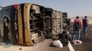 حادث مأسوي تحت كوبري الدلجمون.. انقلاب شاحنتين نتيجة الحمولة الزائدة في الغربية