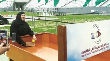 تعزيز قدرات الفتيات الكفيفات في المجال الرياضي